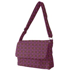 Wisteria Full Print Messenger Bag (l)