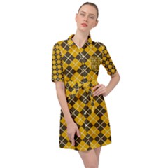 Tomis Belted Shirt Dress by deformigo