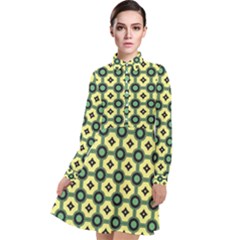 Thysiani Long Sleeve Chiffon Shirt Dress by deformigo