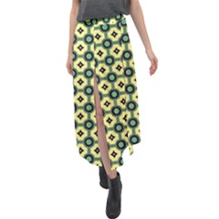 Thysiani Velour Split Maxi Skirt by deformigo