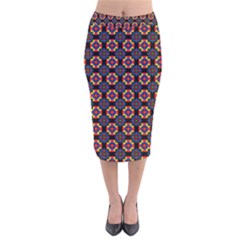 Whitika Velvet Midi Pencil Skirt by deformigo