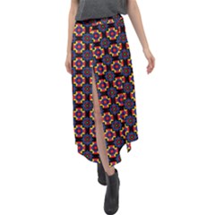 Whitika Velour Split Maxi Skirt by deformigo