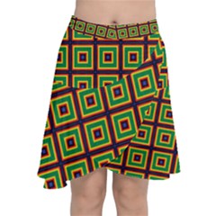 Satafi Chiffon Wrap Front Skirt by deformigo