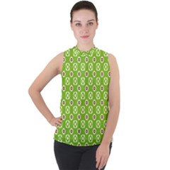 Sintica Mock Neck Chiffon Sleeveless Top by deformigo