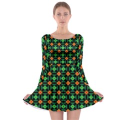 Imogene Long Sleeve Skater Dress by deformigo