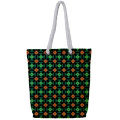 Imogene Full Print Rope Handle Tote (small) by deformigo