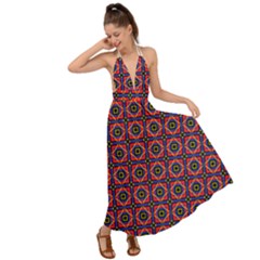 Torenia Backless Maxi Beach Dress by deformigo