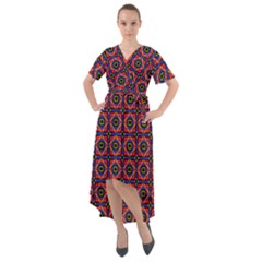 Torenia Front Wrap High Low Dress