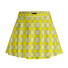 Goldenrod Mini Flare Skirt by deformigo