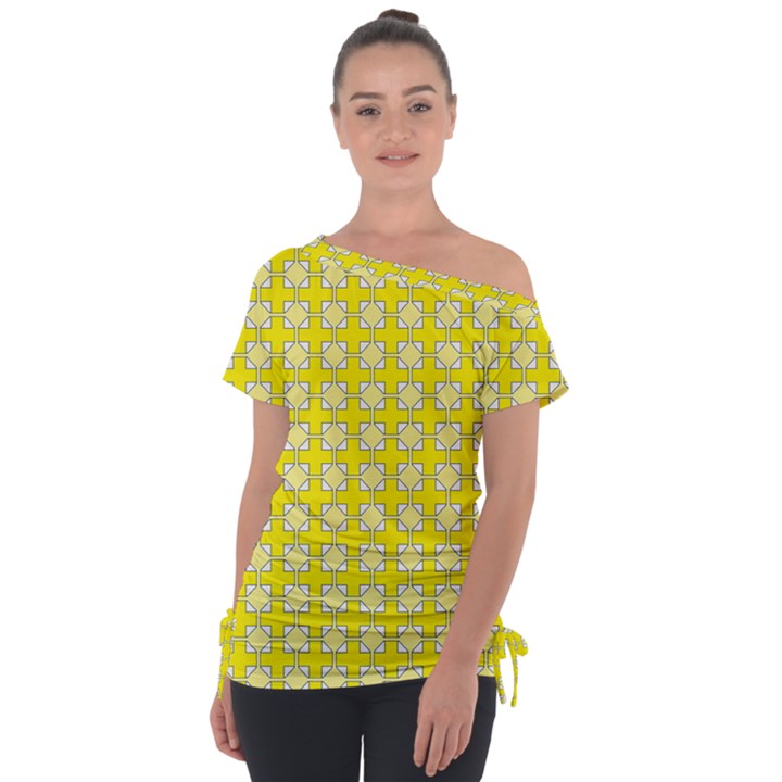 Goldenrod Tie-Up Tee