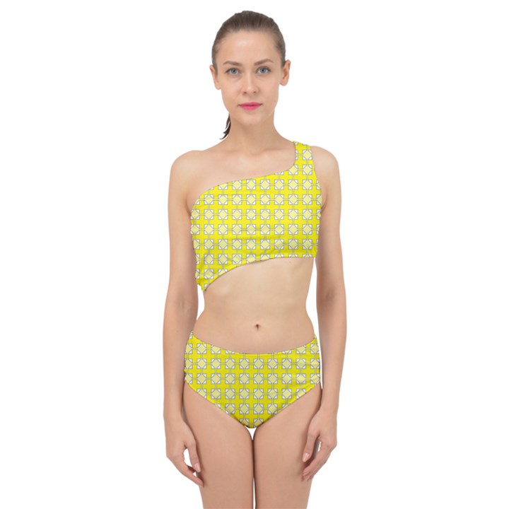 Goldenrod Spliced Up Two Piece Swimsuit