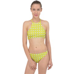 Goldenrod Racer Front Bikini Set by deformigo