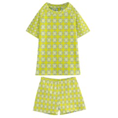 Goldenrod Kids  Swim Tee And Shorts Set by deformigo