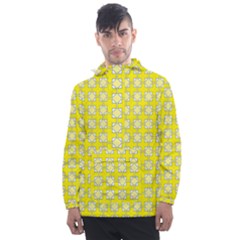 Goldenrod Men s Front Pocket Pullover Windbreaker by deformigo