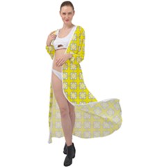 Goldenrod Maxi Chiffon Beach Wrap by deformigo