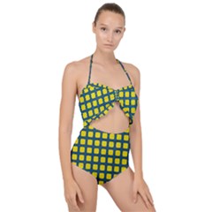 Thonis Scallop Top Cut Out Swimsuit by deformigo