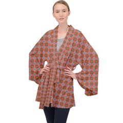 Persia Long Sleeve Velvet Kimono  by deformigo