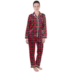 Wolfville Satin Long Sleeve Pyjamas Set by deformigo