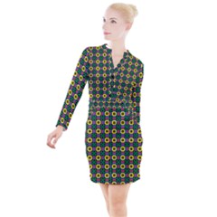 Komodo Button Long Sleeve Dress by deformigo