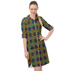 Mattawa Long Sleeve Mini Shirt Dress by deformigo