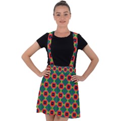 Sharuna Velvet Suspender Skater Skirt