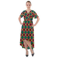 Sharuna Front Wrap High Low Dress by deformigo