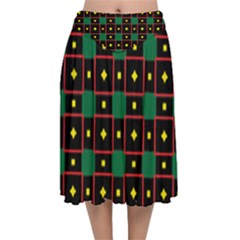 Zambezi Velvet Flared Midi Skirt