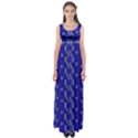 Blue and Navy design Empire Waist Maxi Dress View1