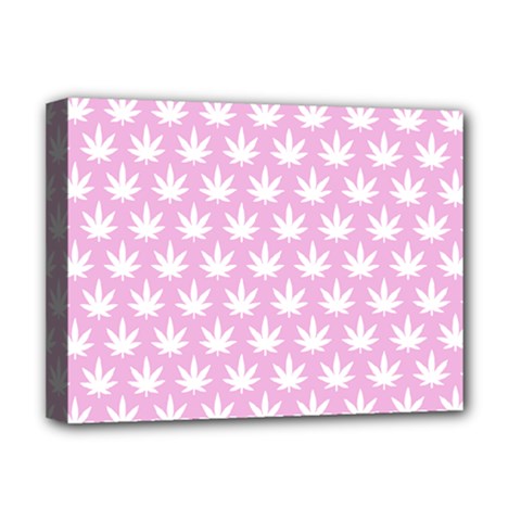 Kawaii Cannabis  Deluxe Canvas 16  X 12  (stretched)  by thethiiird