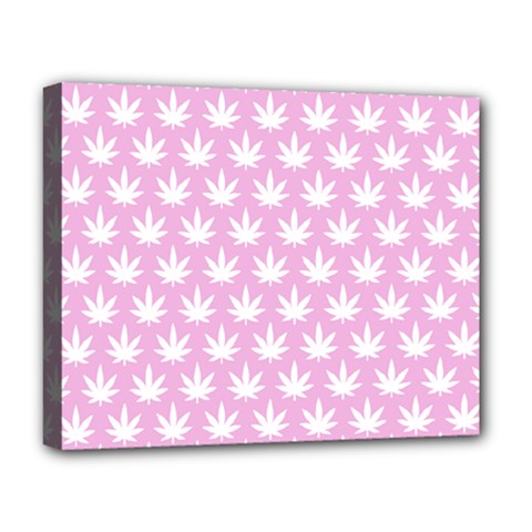 Kawaii Cannabis  Deluxe Canvas 20  X 16  (stretched)