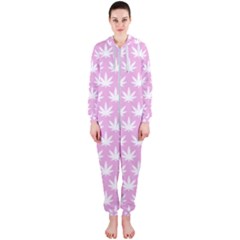 Kawaii Cannabis  Hooded Jumpsuit (ladies)  by thethiiird