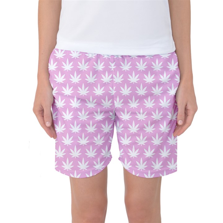 Kawaii Cannabis  Women s Basketball Shorts