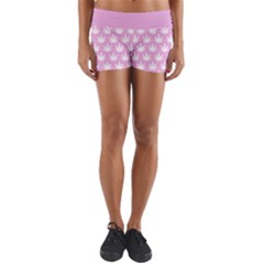 Kawaii Cannabis  Yoga Shorts by thethiiird