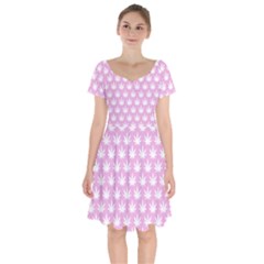 Kawaii Cannabis  Short Sleeve Bardot Dress