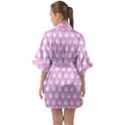 Kawaii Cannabis  Half Sleeve Satin Kimono  View2