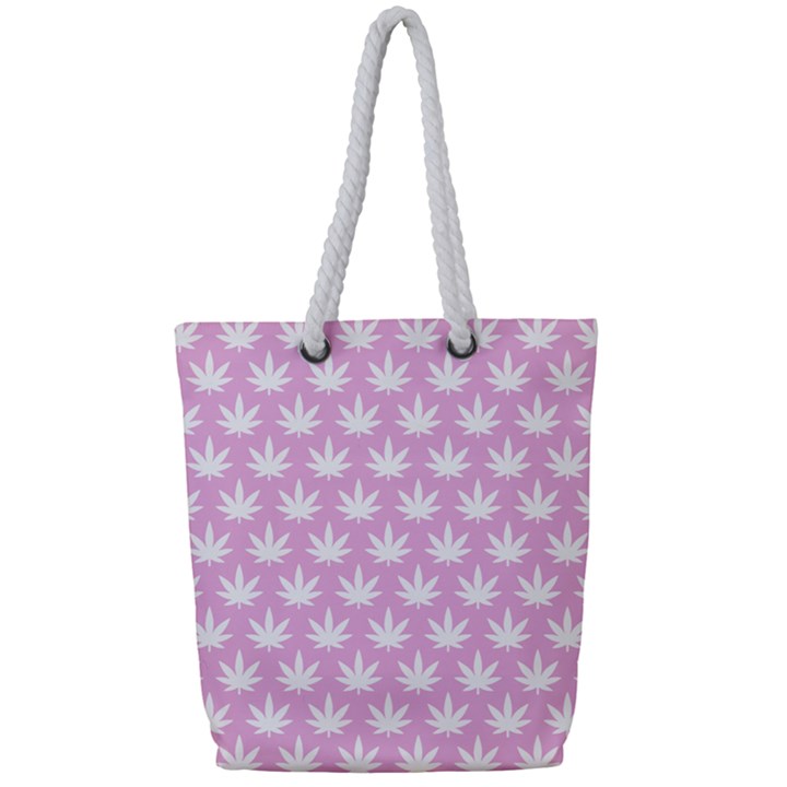 Kawaii Cannabis  Full Print Rope Handle Tote (Small)