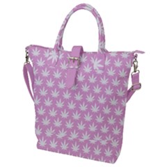 Kawaii Cannabis  Buckle Top Tote Bag