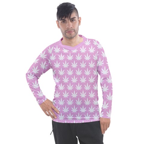 Kawaii Cannabis  Men s Pique Long Sleeve Tee by thethiiird