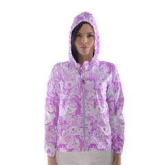 Pink Hentai  Women s Hooded Windbreaker