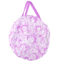 Pink Hentai  Giant Round Zipper Tote