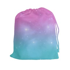 Pastel Goth Galaxy  Drawstring Pouch (2xl) by thethiiird