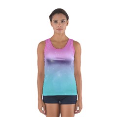 Pastel Goth Galaxy  Sport Tank Top  by thethiiird