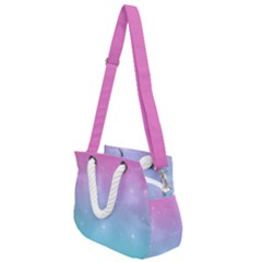 Pastel Goth Galaxy  Rope Handles Shoulder Strap Bag by thethiiird