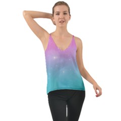 Pastel Goth Galaxy  Chiffon Cami by thethiiird