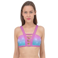 Pastel Goth Galaxy  Cage Up Bikini Top by thethiiird