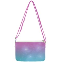 Pastel Goth Galaxy  Double Gusset Crossbody Bag by thethiiird