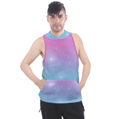 Pastel Goth Galaxy  Men s Sleeveless Hoodie