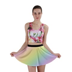 Pastel Goth Rainbow  Mini Skirt by thethiiird