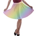 Pastel Goth Rainbow  A-line Skater Skirt View1