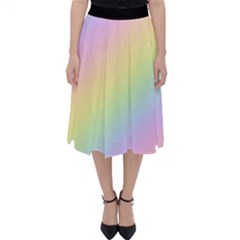 Pastel Goth Rainbow  Classic Midi Skirt by thethiiird